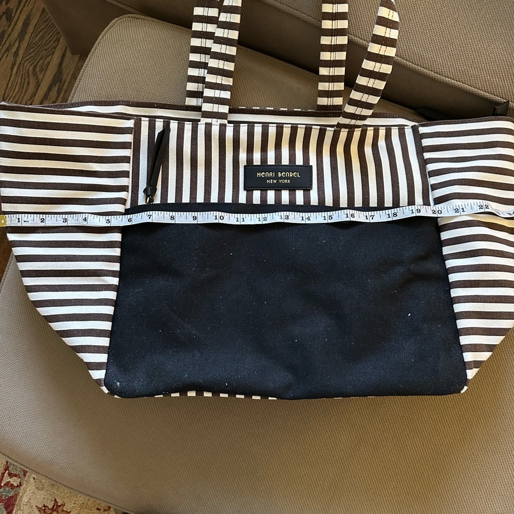 Henri Bendel Tote Bag with waxed plastic interior